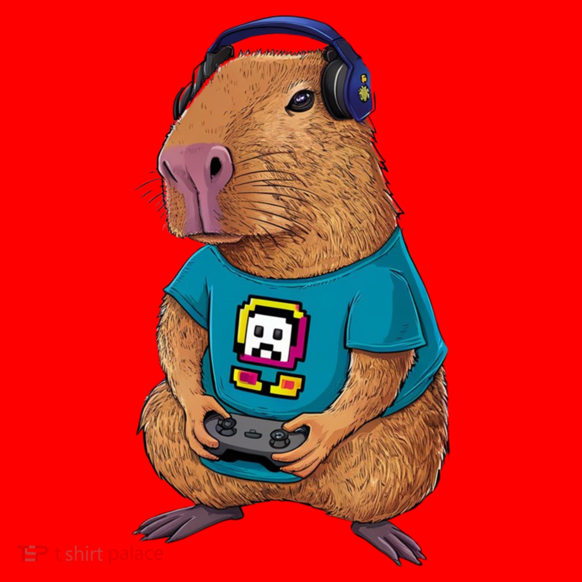 Capybara Funny Video Games Capybara Great Gift Santa Hat