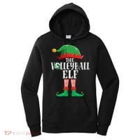 Christmas Funny Volleyball ELF Xmas Pajama Matching Family Women's Hoodie thumb 0