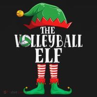 Christmas Funny Volleyball ELF Xmas Pajama Matching Family Baby Bodysuit thumb 2