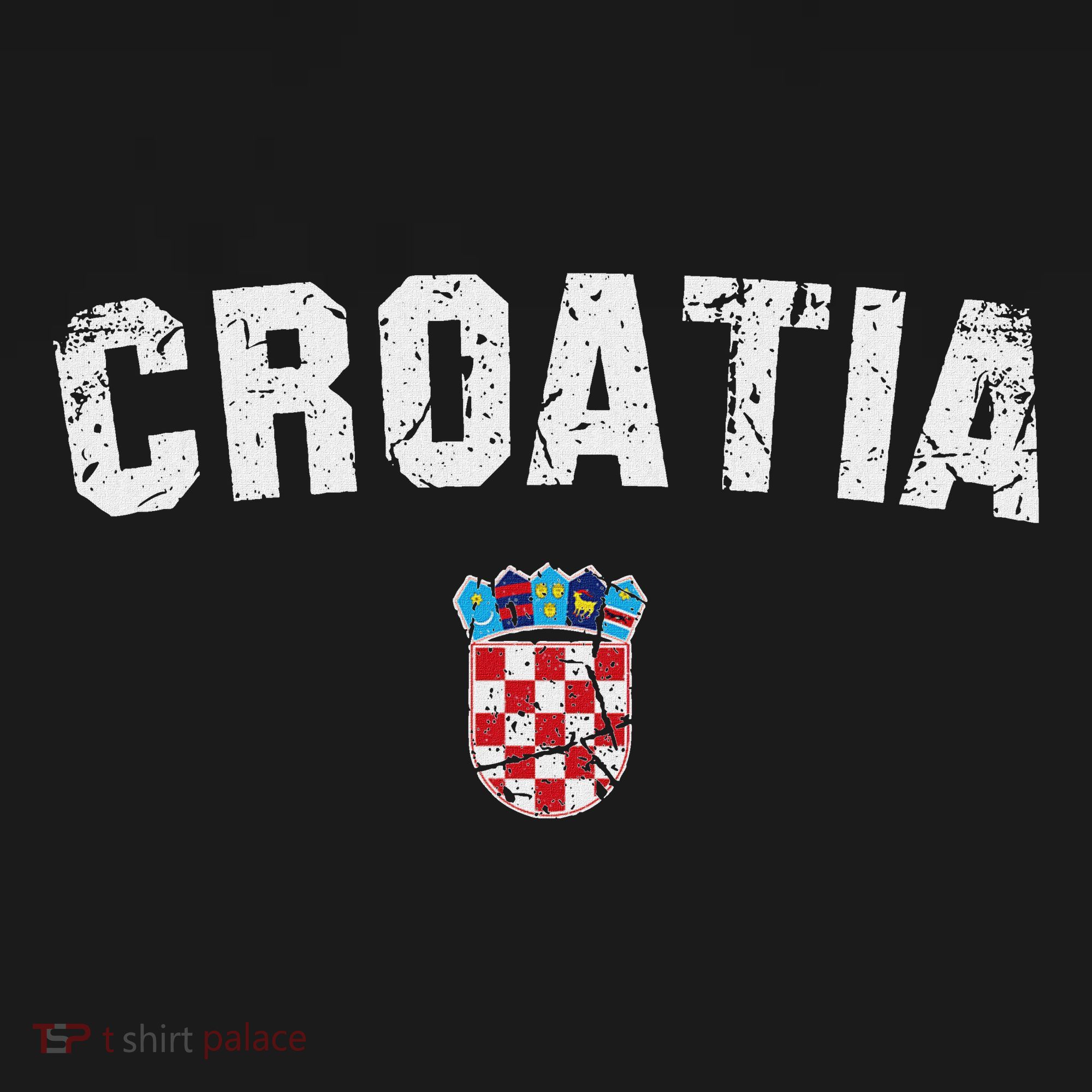 Croatia Flag Vintage Women Croatia T-Shirt