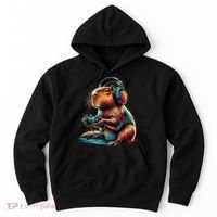 Capybara Funny Video Games Capybara Hoodie thumb 0