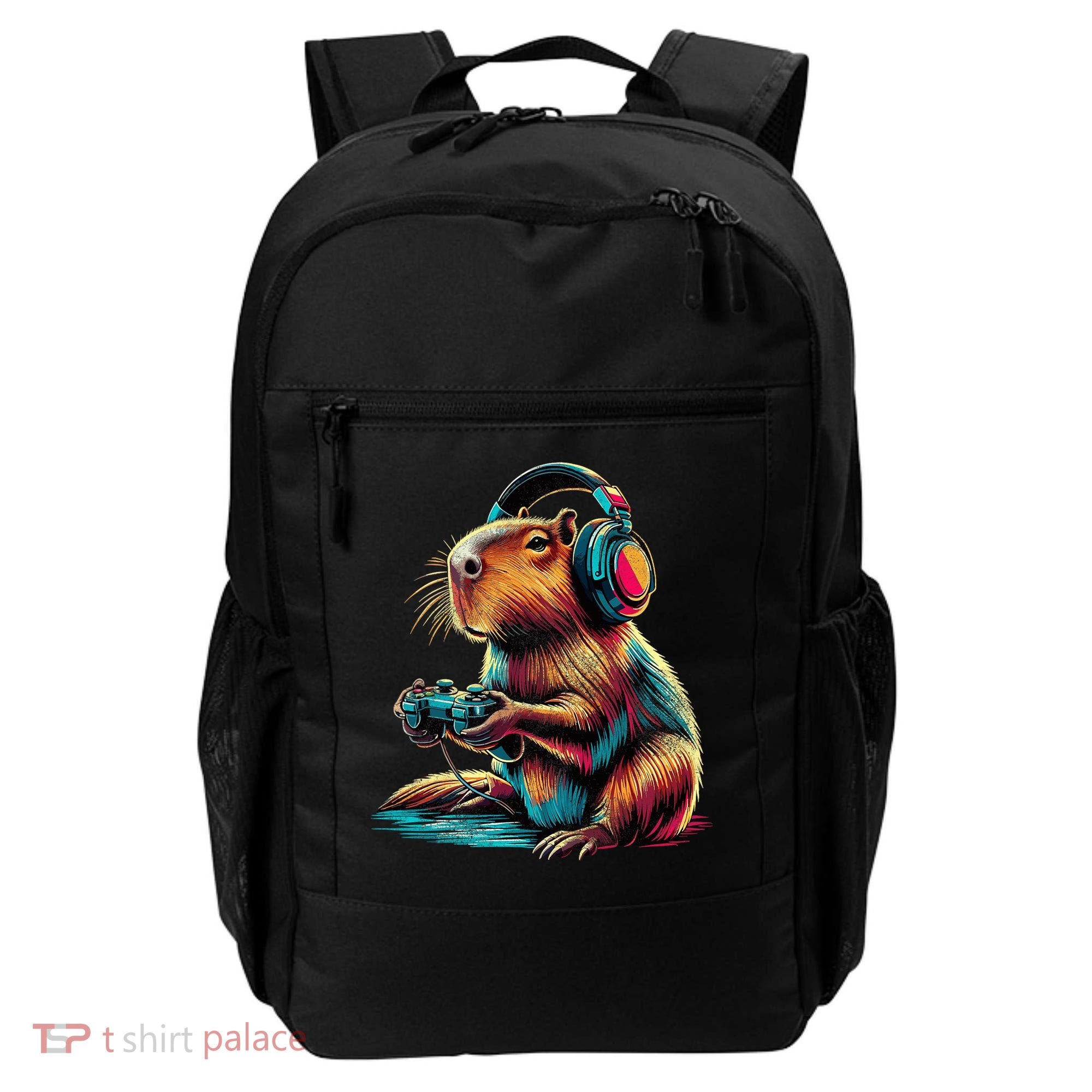 Capybara Funny Video Games Capybara Backpack