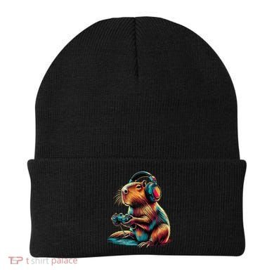 Capybara Funny Video Games Capybara Beanie