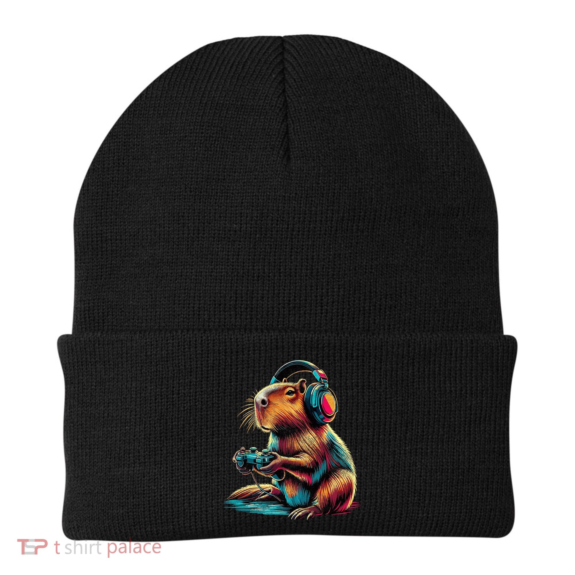 Capybara Funny Video Games Capybara Beanie