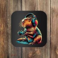 Capybara Funny Video Games Capybara Coaster thumb 0