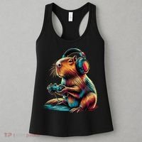 Capybara Funny Video Games Capybara Women's Tank Top thumb 3