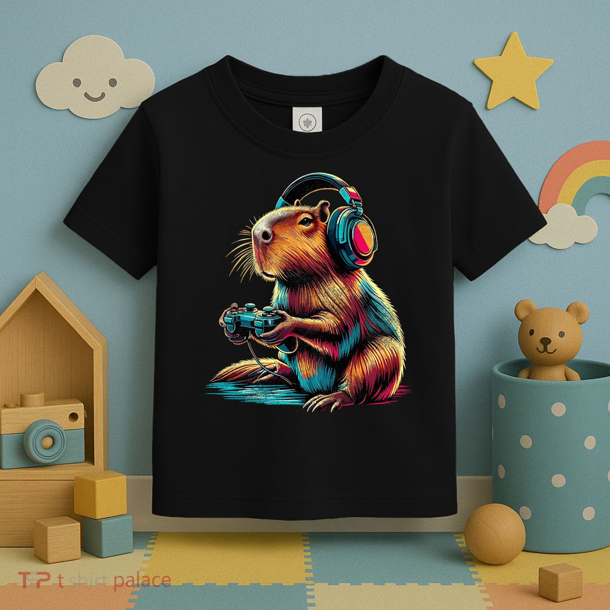 Capybara Funny Video Games Capybara Toddler T-Shirt
