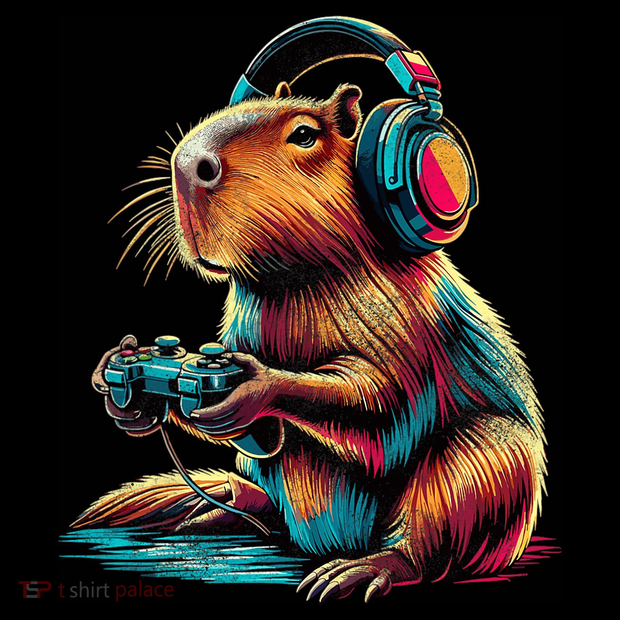 Capybara Funny Video Games Capybara Toddler T-Shirt