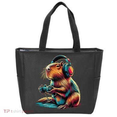 Capybara Funny Video Games Capybara Tote Bag