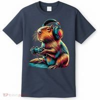 Capybara Funny Video Games Capybara T-Shirt thumb 0