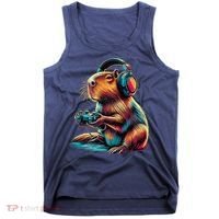 Capybara Funny Video Games Capybara Tank Top thumb 0