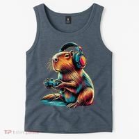 Capybara Funny Video Games Capybara Tank Top thumb 2