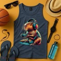 Capybara Funny Video Games Capybara Tank Top thumb 4