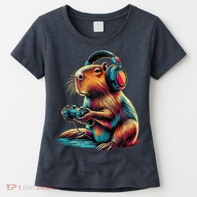 Capybara Funny Video Games Capybara Women's T-Shirt