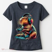 Capybara Funny Video Games Capybara Women's T-Shirt thumb 0