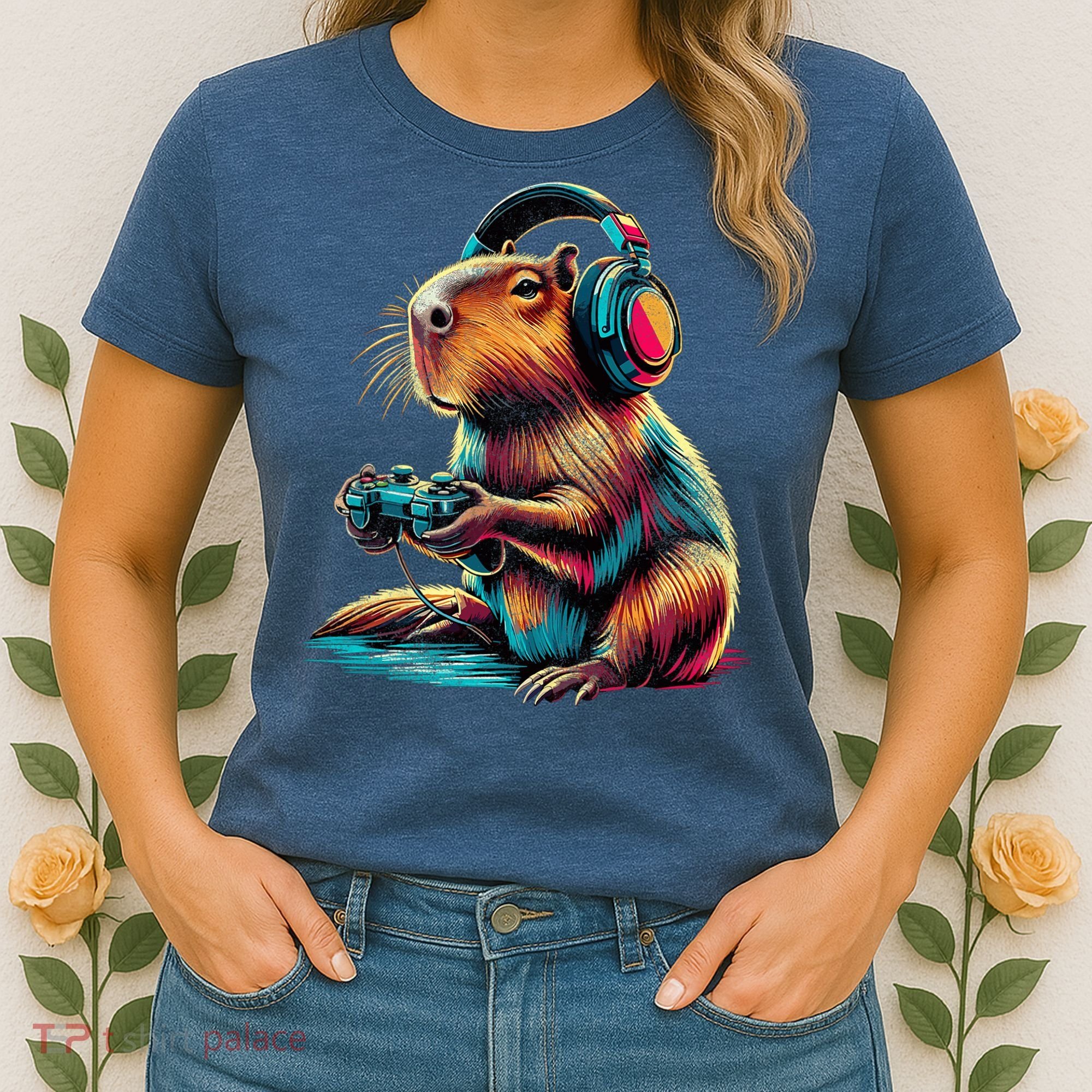 Capybara Funny Video Games Capybara Women's T-Shirt