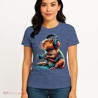Capybara Funny Video Games Capybara Women's T-Shirt thumb 4