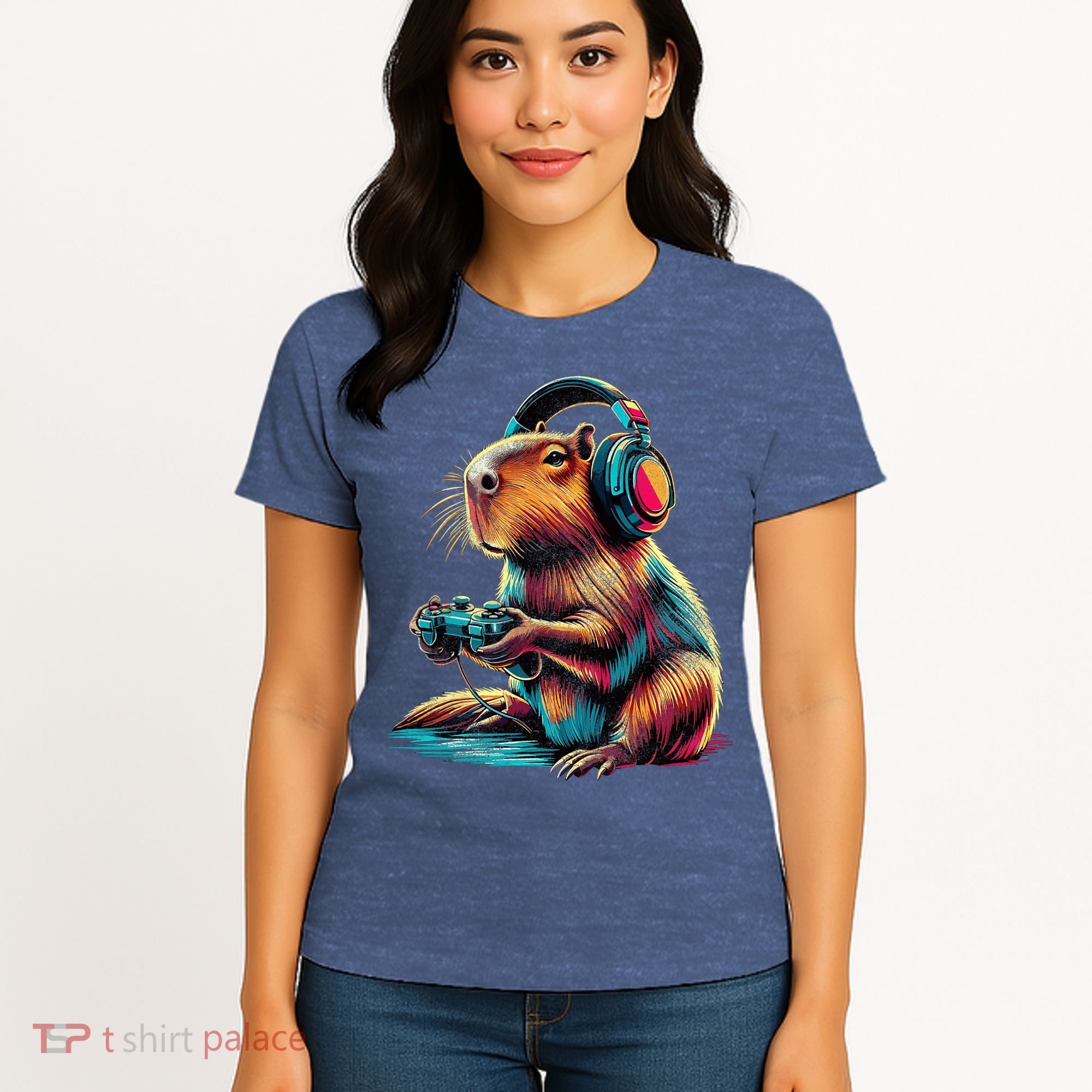 Capybara Funny Video Games Capybara Women's T-Shirt