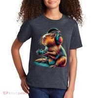 Capybara Funny Video Games Capybara Kids T-Shirt thumb 2