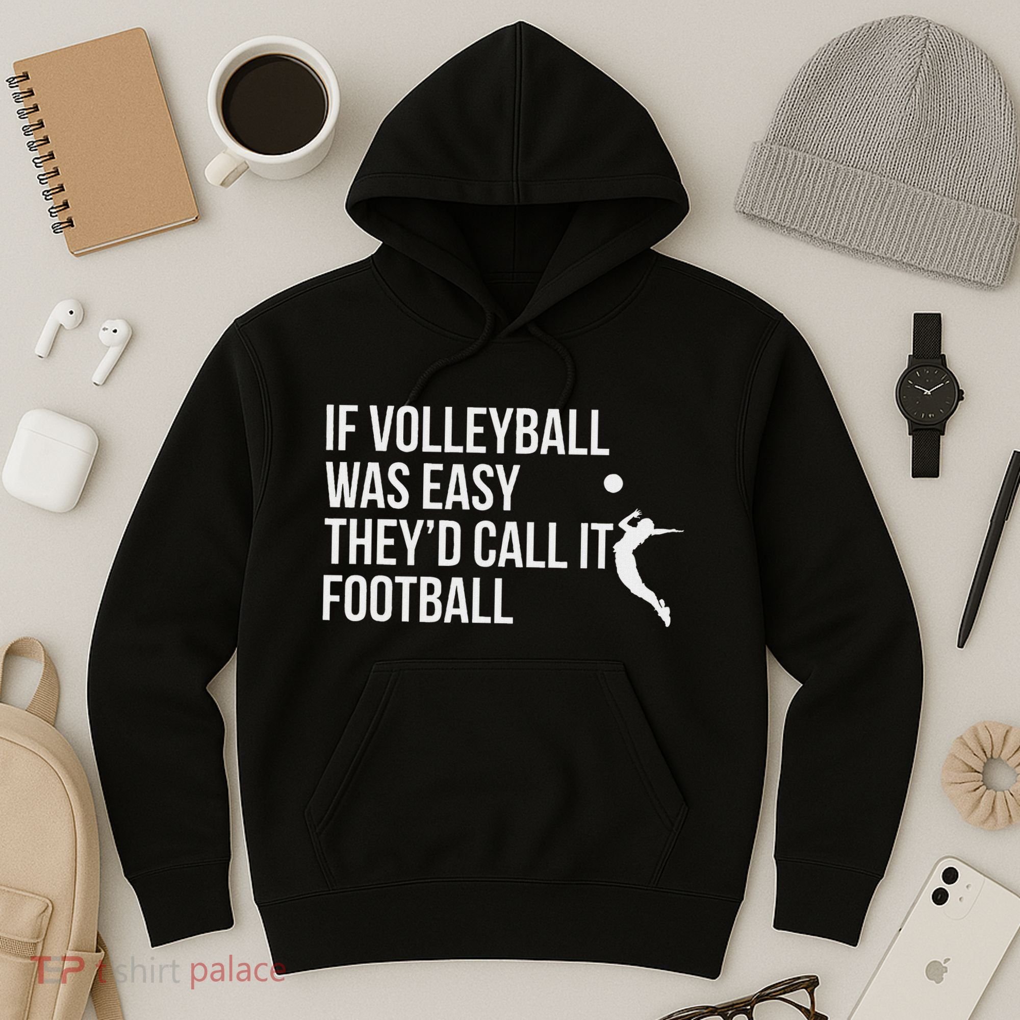 Cute Funny Volleyball Hoodie