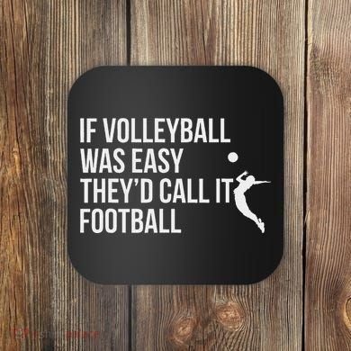 Cute Funny Volleyball Coaster