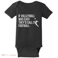 Cute Funny Volleyball Baby Bodysuit thumb 0