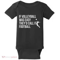 Cute Funny Volleyball Baby Bodysuit thumb 0