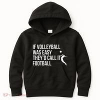 Cute Funny Volleyball Kids Hoodie thumb 0