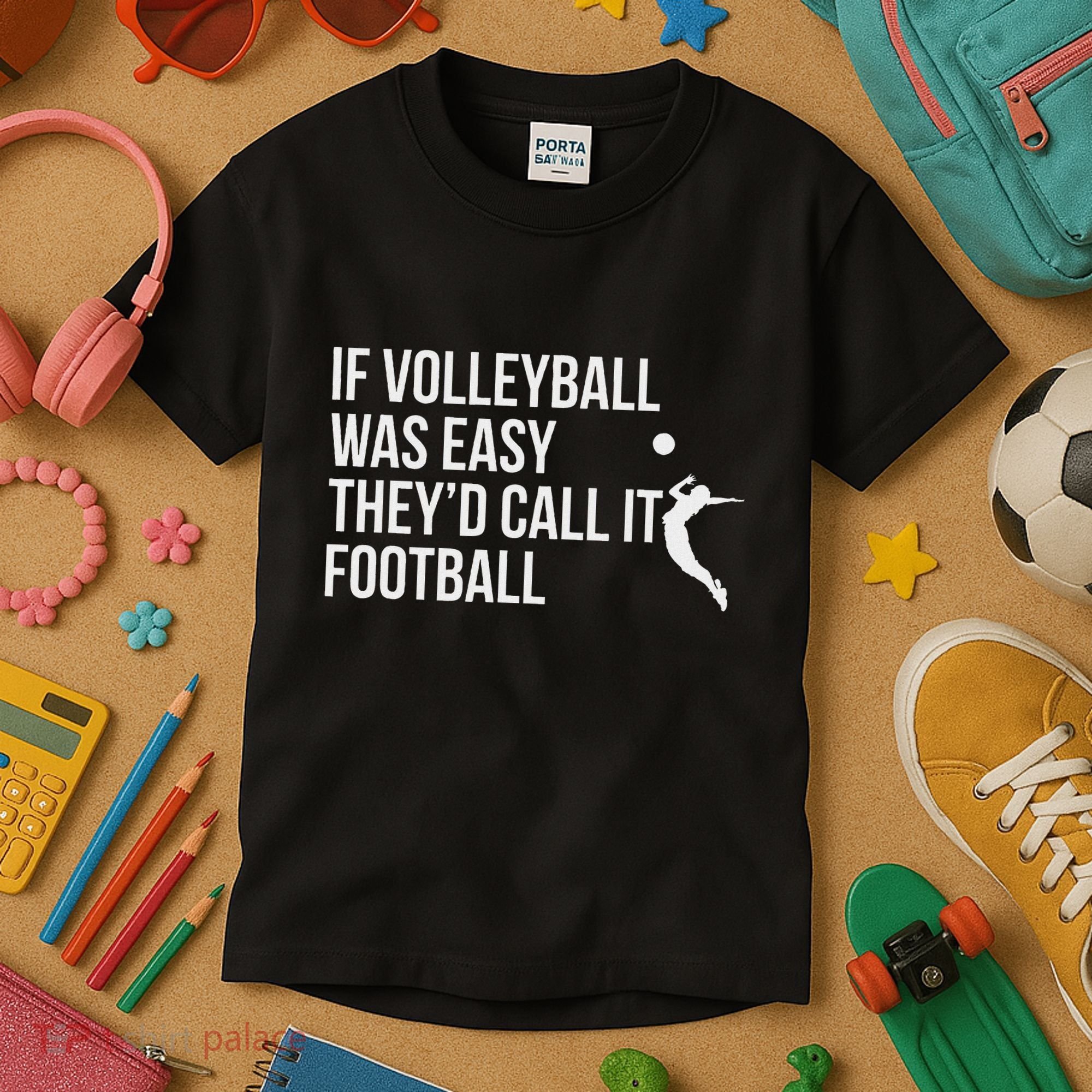 Cute Funny Volleyball Kids T-Shirt