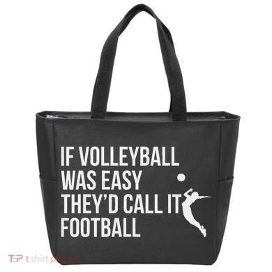 Cute Funny Volleyball Tote Bag