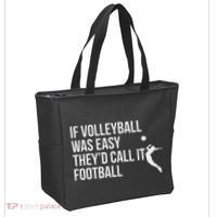 Cute Funny Volleyball Tote Bag thumb 2