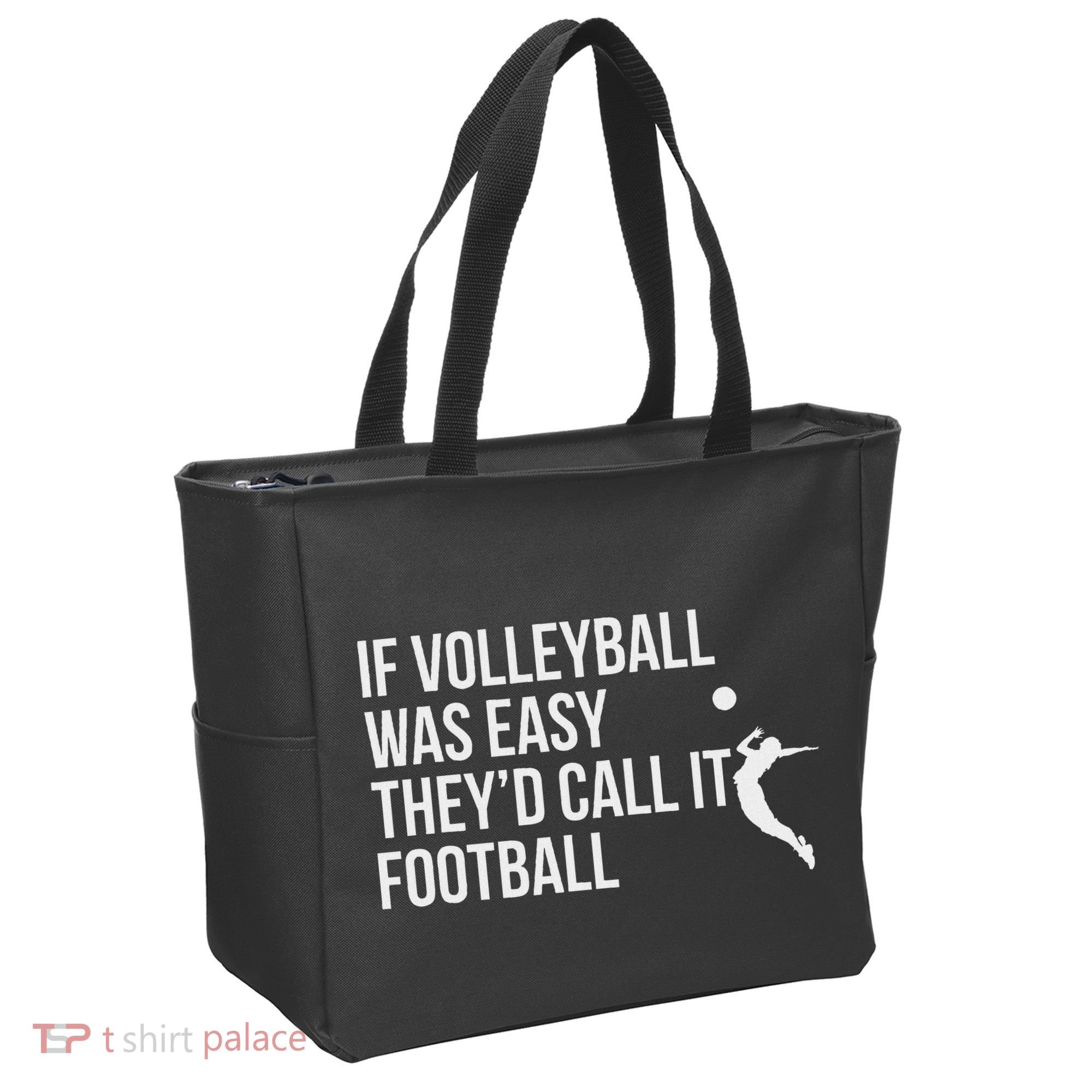 Cute Funny Volleyball Tote Bag