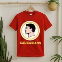 Caucasians Funny Vintage Caucasians Pride Tee T-Shirt thumb 2
