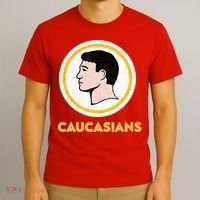 Caucasians Funny Vintage Caucasians Pride Tee T-Shirt thumb 3
