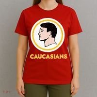 Caucasians Funny Vintage Caucasians Pride Tee T-Shirt thumb 4