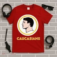 Caucasians Funny Vintage Caucasians Pride Tee T-Shirt thumb 5