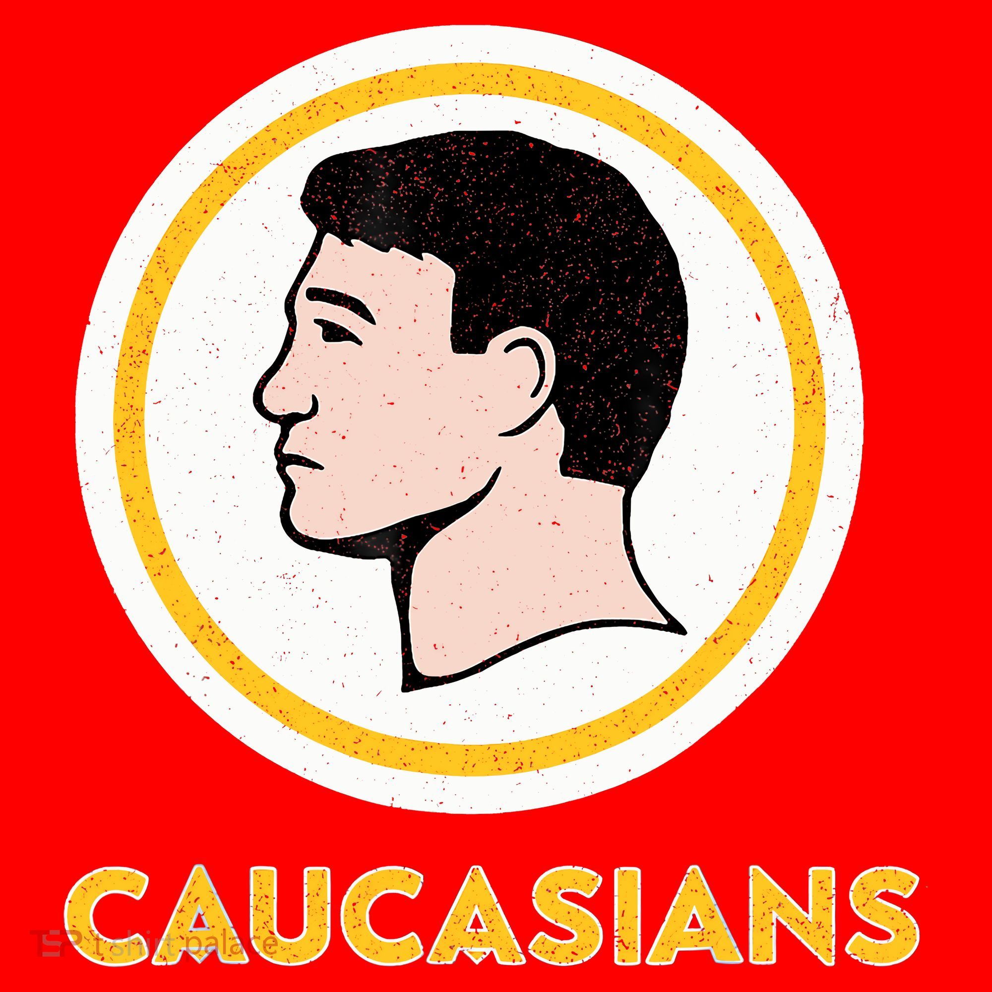 Caucasians Funny Vintage Caucasians Pride Tee T-Shirt