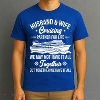 Cruising Family Vacation Husband Wife Cruising Partner Gift T-Shirt thumb 3