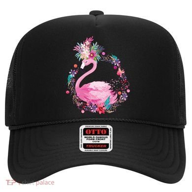 Cute Flower Wreath Flamingo Hat