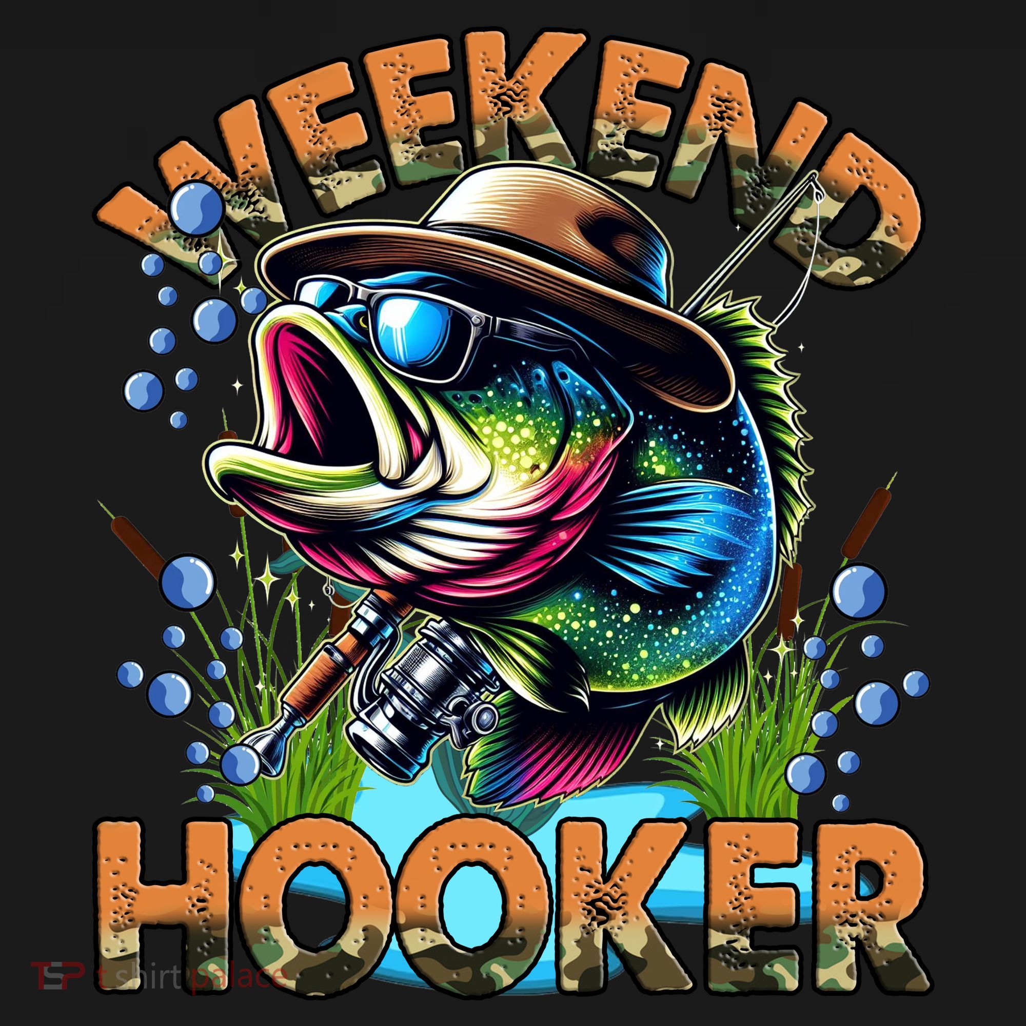 Cool Fishing Weekend Hooker Backpack