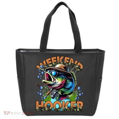 Cool Fishing Weekend Hooker Tote Bag