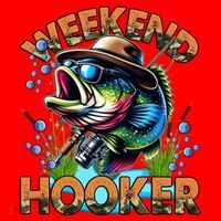 Cool Fishing Weekend Hooker Santa Hat thumb 1