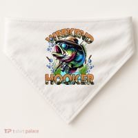 Cool Fishing Weekend Hooker USA-Made Doggie Bandana thumb 0