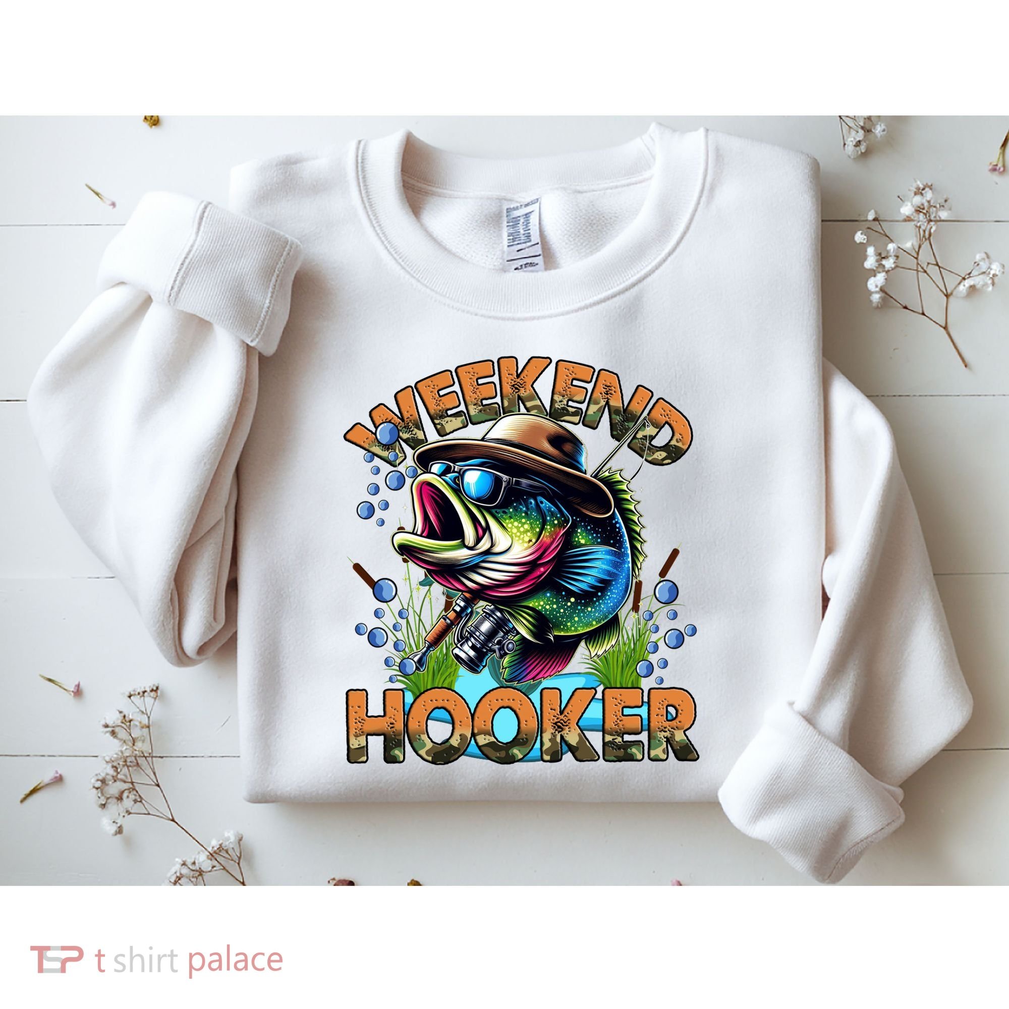 Cool Fishing Weekend Hooker Sweatshirt