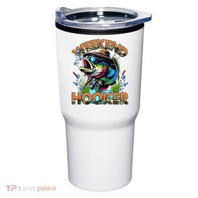 Cool Fishing Weekend Hooker Tumbler