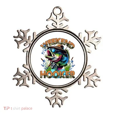Cool Fishing Weekend Hooker Ornament