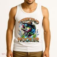 Cool Fishing Weekend Hooker Tank Top thumb 3