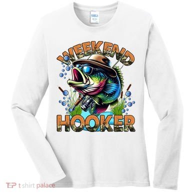 Cool Fishing Weekend Hooker Women's Long Sleeve Shirt