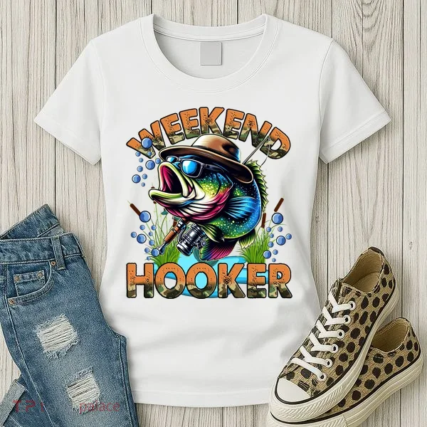 Cool Fishing Weekend Hooker Women's T-Shirt