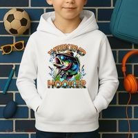Cool Fishing Weekend Hooker Kids Hoodie thumb 2